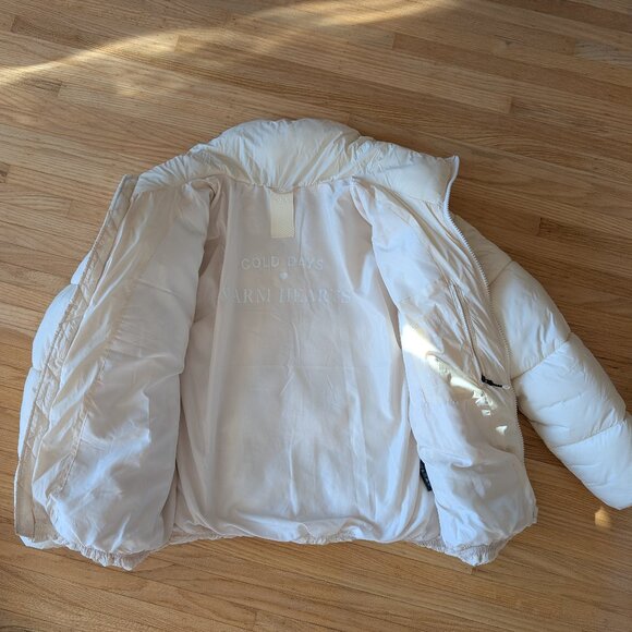 NOIZE White Puffer Jacket - Picture 2 of 7